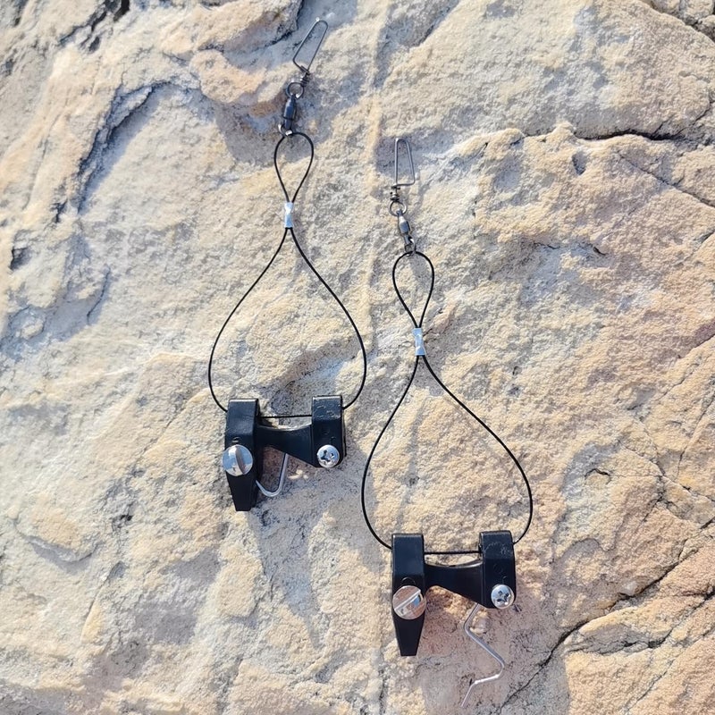 Keproving 2pcs Adjustable Tension Flat Line Release Clips Thread On Fishing Kites Downriggers Lines with Ball Bearing Swivel - Image 2